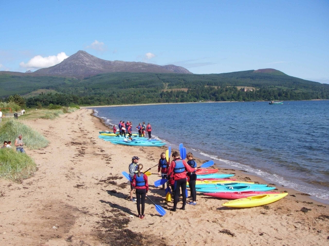 Partiendo de la costa de la Isla de Arran 